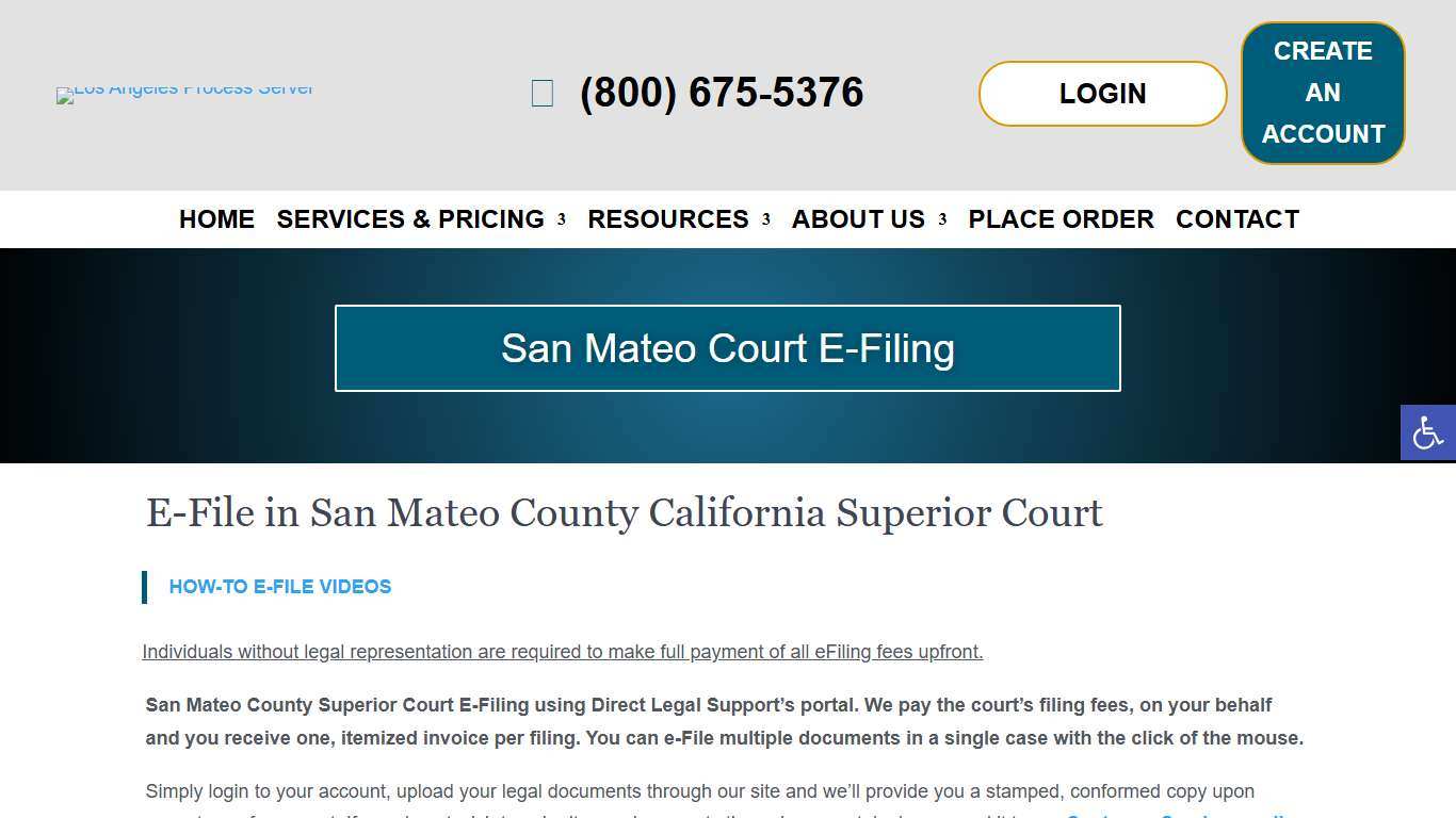 San Mateo Superior Court E-Filing - Track E-Filings & Get Phone Support